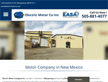 Tablet Screenshot of electricmotorco.com